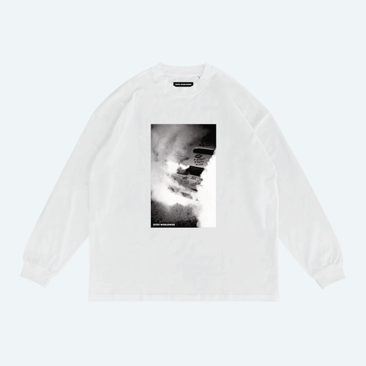 CETS Burnt Bridges Long Sleeve Tee - White