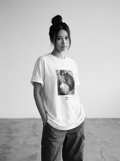 Don't Give Up v4 Tee — Inspired by Punch-kun | Q Studio